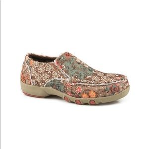 Roper Youth Driving Moc multi color with sequin
